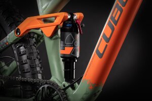 Велосипед cube stereo 240 pro olive-orange 2021