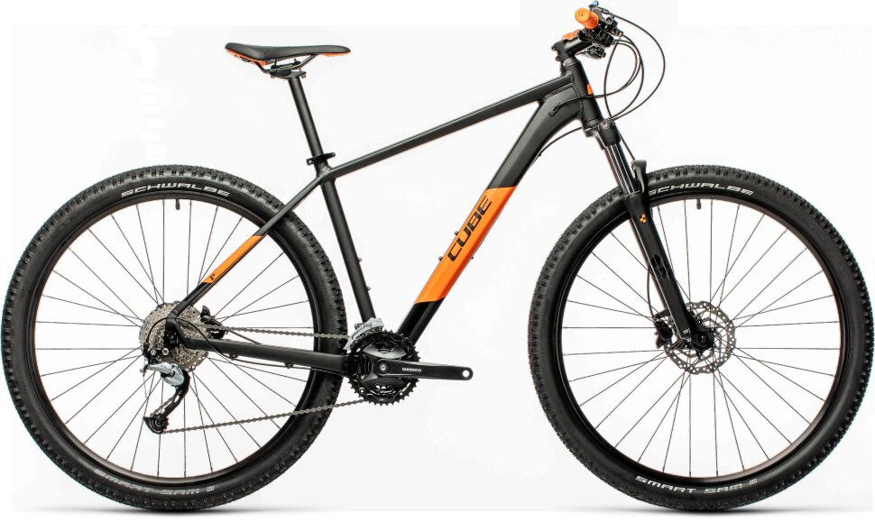 Cube aim black orange top