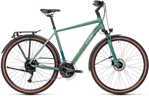 Велосипед cube touring exc зеленый-сине-зеленый 2021