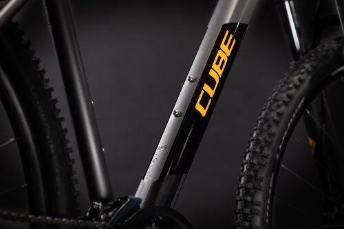 Велосипед cube aim race 27.5 серо-оранжевый 2021