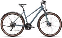 Велосипед cube nature pro allroad blue-green trapeze 2021