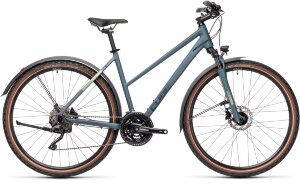 Велосипед cube nature pro allroad blue-green trapeze 2021