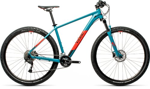 Велосипед cube aim ex 27.5 сине-красный 2021
