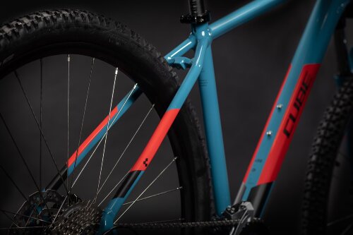 Велосипед cube aim ex 27.5 сине-красный 2021