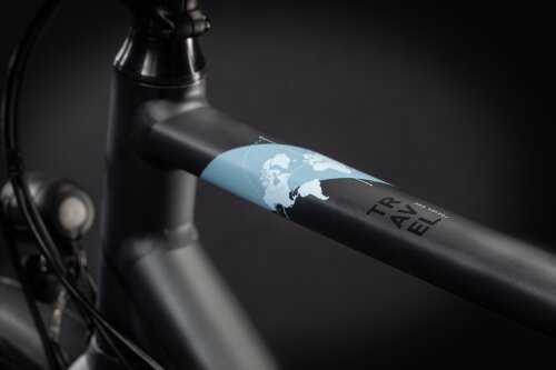 Велосипед cube travel exc iridium-blue trapeze 2021