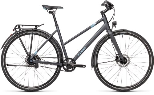 Велосипед cube travel exc iridium-blue trapeze 2021