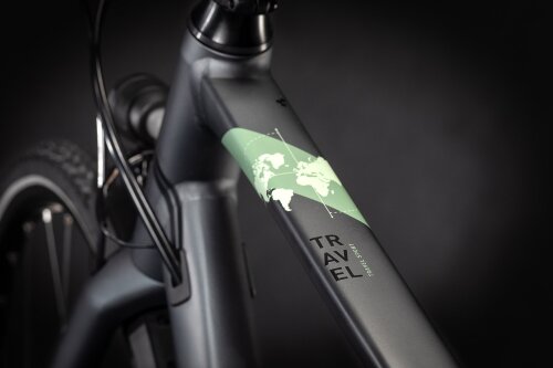 Велосипед cube travel sport иридий-зеленый trapeze 2021