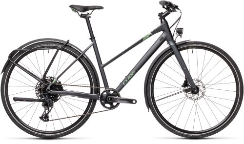 Велосипед cube travel sport иридий-зеленый trapeze 2021