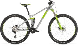 Велосипед cube stereo 120 pro 29 silver \ green (2019)