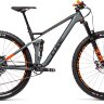 Велосипед cube stereo 120 hpc tm 29 серо-оранжевая 2021