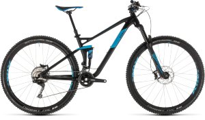 Велосипед cube stereo 120 race 29 black \ blue (2019)