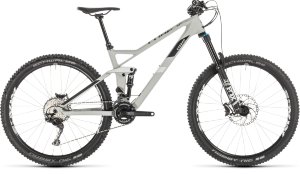 Велосипед cube stereo 140 hpc race 27.5 grey \ white (2019)