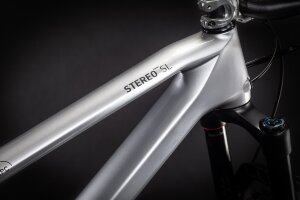 Велосипед cube stereo 140 hpc sl 27.5 polarsilver-black 2021