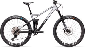 Велосипед cube stereo 140 hpc sl 27.5 polarsilver-black 2021