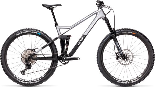 Велосипед cube stereo 140 hpc sl 27.5 полярное серебро-черный 2021