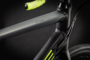 Велосипед cube attain pro black-flashyellow 2021