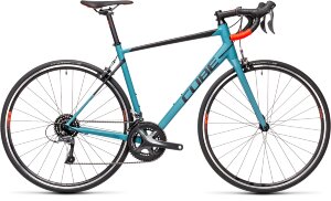 Велосипед cube attain greyblue-red 2021