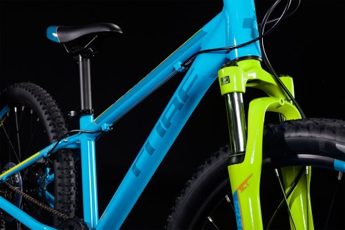 Велосипед cube acid 240 disc синий-киви-красный