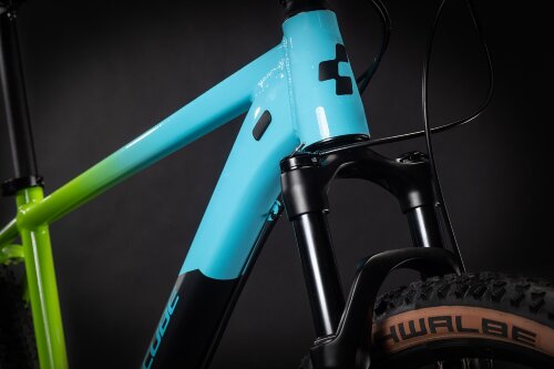 Велосипед cube reaction pro 27.5 выцветающий сине-зеленый 2021