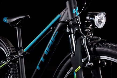 Велосипед cube acid 240 allroad черно-сине-зеленый