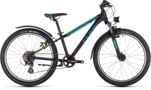 Велосипед cube acid 240 allroad черно-сине-зеленый