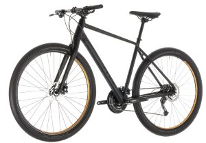 Велосипед cube hyde black - yellow (2019)