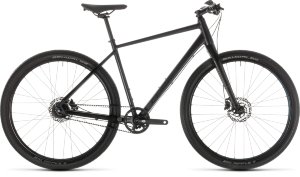 Велосипед cube hyde pro black - blue (2019)
