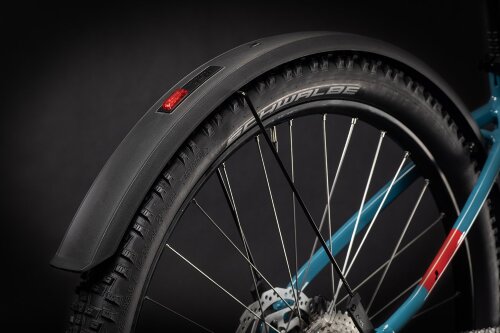 Велосипед cube reaction hybrid performance 400 allroad 27.5 сине-красный Trapeze 2021