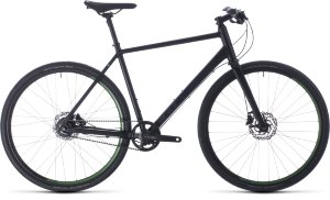 Велосипед cube hyde race black - green (2020)