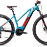 Велосипед cube reaction hybrid performance 500 27.5 сине-красный trapeze 2021