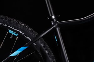 Велосипед cube access ws eaz 29 black - blue (2020)
