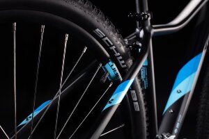 Велосипед cube access ws eaz 27.5 black - blue (2020)