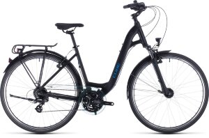 Велосипед cube touring black - blue (2020) easy entry