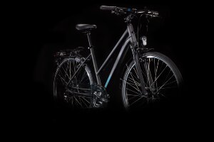 Велосипед cube touring black - blue (2020) trapeze