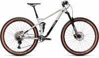 Велосипед cube stereo 120 race 29 lightgrey-black 2021