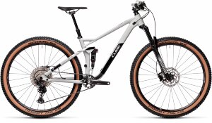 Велосипед cube stereo 120 race 29 lightgrey-black 2021