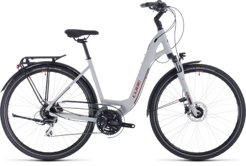 Велосипед cube touring pro серый - оранжевый