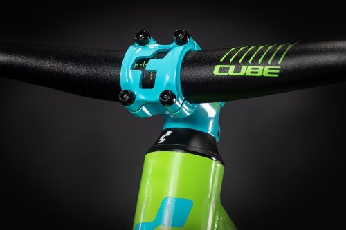 Велосипед cube acid 240 зелено-сине-серый 2021