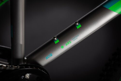 Велосипед cube acid 240 disc серо-неоновый зеленый 2021